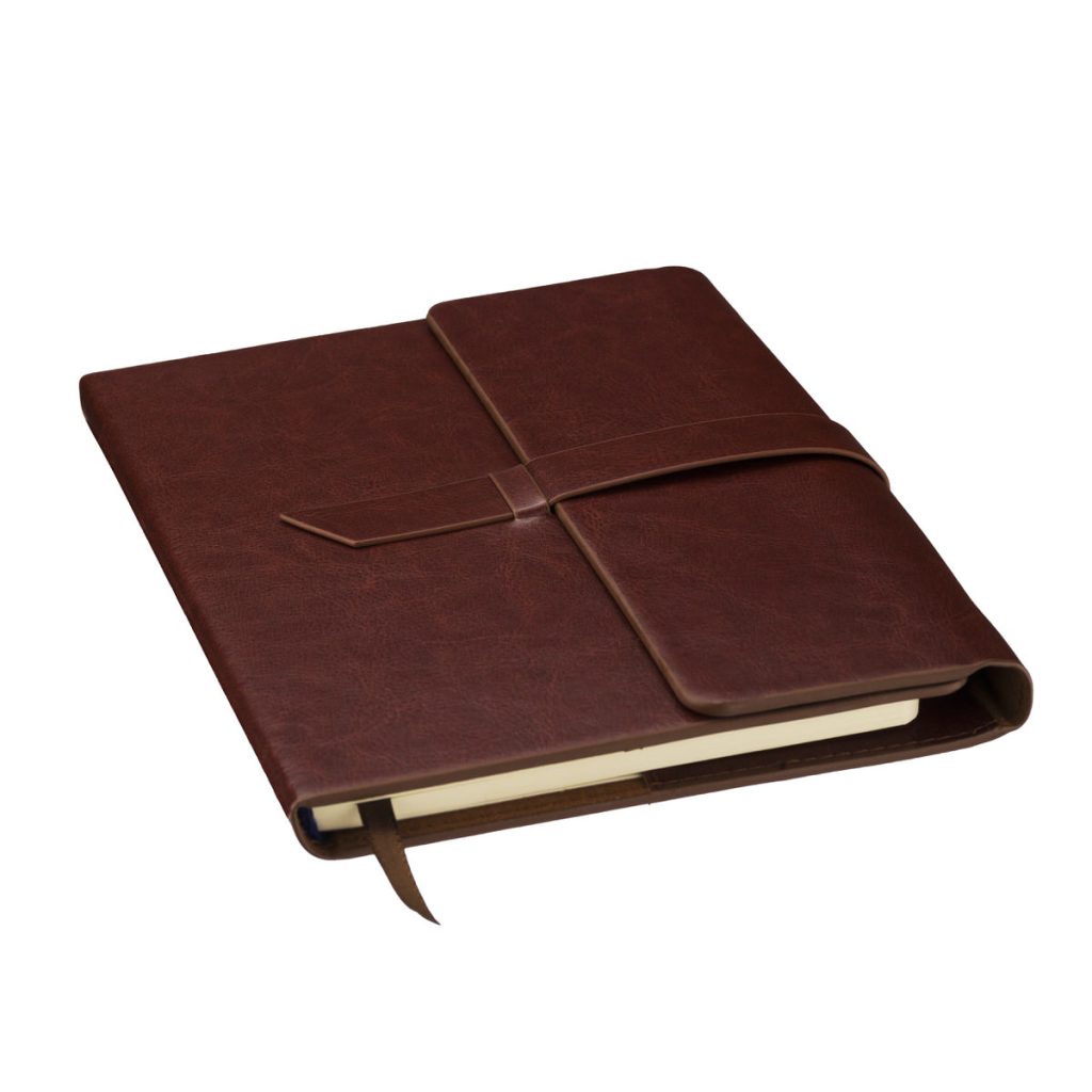 notes skladany brazowy 2