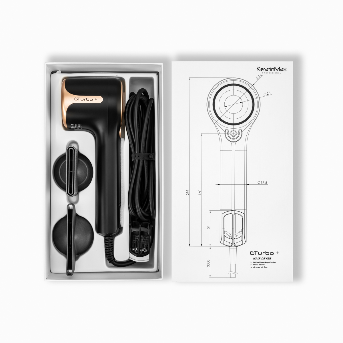 Zdjęcia packshot fotografia produktowa suszarki i prostownice 026